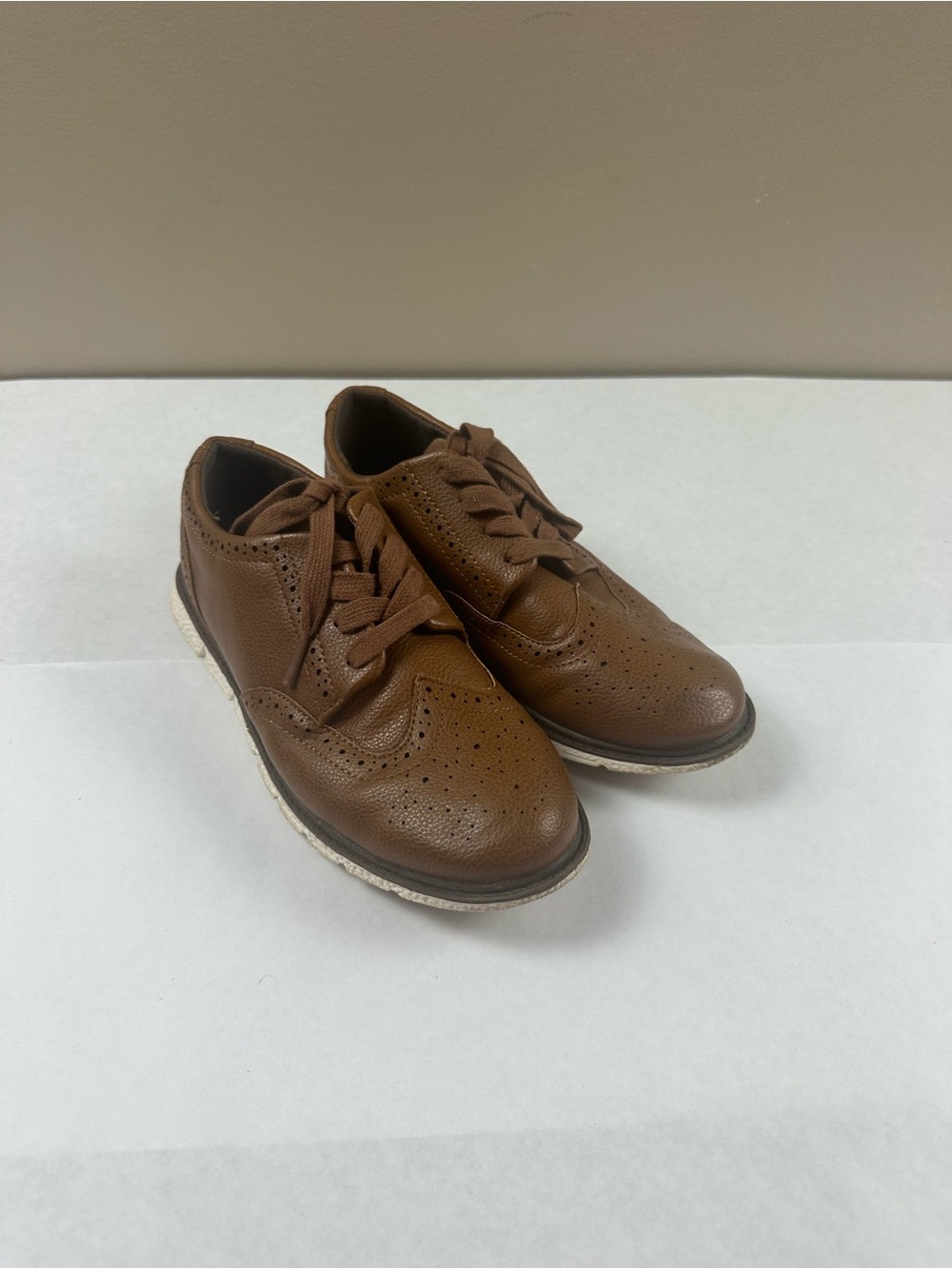 Unlisted Brown Kids Dress Wingtip Oxfords